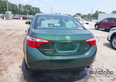 2014 Toyota Corolla Le from USA, damaged, VIN 2T1BURHE3EC161604